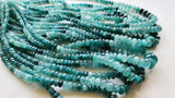 4-6mm Grandidierite Faceted Rondelles Most Rare Natural Grandidierite Beads