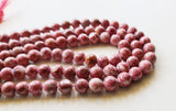 6-7mm Thulite Round Beads Natural Rare Thulite Round Balls For Necklace Thulite