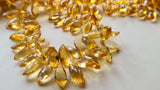 15-18 mm Citrine Faceted Marquise, Natural Citrine Marquise Briolettes Citrine