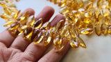 15-18 mm Citrine Faceted Marquise, Natural Citrine Marquise Briolettes Citrine