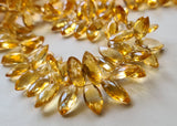 15-18 mm Citrine Faceted Marquise, Natural Citrine Marquise Briolettes Citrine