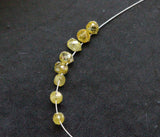 2.3x2.1mm-2.5x2.2mm Yellow Diamond Drops Faceted Tear Drop Beads (1 Pc To 2 Pcs)