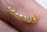 2.3x2.1mm-2.5x2.2mm Yellow Diamond Drops Faceted Tear Drop Beads (1 Pc To 2 Pcs)