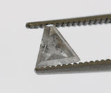 5.3x4.4mm Salt And Pepper Diamond, 0.40 Cts Triangle Diamond Cabochon for Ring