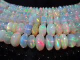 4 mm-5 mm Ethiopian Opal Plain Rondelle, Welo Opal, Ethiopian Opal Smooth