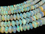 4 mm-5 mm Ethiopian Opal Plain Rondelle, Welo Opal, Ethiopian Opal Smooth