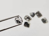 6-7mm Salt And Pepper Diamond Slice, Loose Diamond Jewelry (1PC To 2Pc Options)