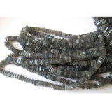 4 mm Labradorite Square Heishi Bead, Labradorite Square Heishi, Labradorite Flat