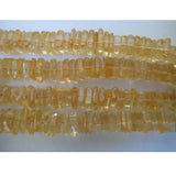 6 mm Citrine Square Heishi Beads, Citrine Flat Square Spacer Beads, Citrine