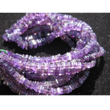 6 mm Purple Amethyst Heishi Beads, Natural Purple Amethyst Flat Square Beads