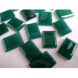 8x11-9x12mm Green Onyx Table Cut Stones, Green Onyx Faceted Gemstone