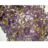 6x11 mm to 9x6 mm Ametrine Faceted Pear Shape Briolettes, 4 Inch Strand