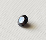 5.7mm Black Round Brilliant Cut Diamond 0.82 Cts Solitaire Diamond For Ring