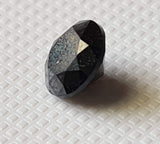 5.7mm Black Round Brilliant Cut Diamond 0.82 Cts Solitaire Diamond For Ring