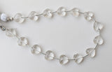 8 mm Crystal Quartz Heart Beads, 7 Inch, 15 Pcs Faceted Heart Straight Drill