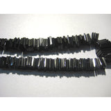 4-5 mm Black Spinel Square Heishi Cut Beads, Black Spinel Spacer Heishi Beads