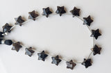 10 mm Smoky Quartz Star Beads, 7 Inch, 15 Pcs Smoky Quartz Faceted Star Side