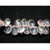 8x11 mm Rose Quartz Plain Pear Shaped Drop Briolettes, Rose Quartz Plain Pear