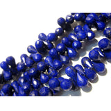 7x10 mm Lapis Lazuli Faceted Tear Drop Beads, Lapis Lazuli Faceted Briolettes