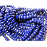 9mm Lapis Lazuli Faceted Rondelles, Blue Lapis Lazuli Bead, Lapis Lazuli Faceted