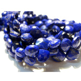 7-8 mm Blue Lapis Lazuli Faceted Heart Beads, Lapis Lazuli Heart Shaped Beads