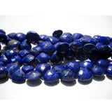 7-8 mm Blue Lapis Lazuli Faceted Heart Beads, Lapis Lazuli Heart Shaped Beads