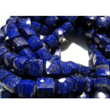 6-7 mm Lapis Lazuli Faceted Box Beads, Lapis Lazuli Cubes, Lapis Lazuli