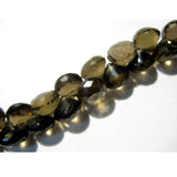 8 mm Smoky Quartz Faceted Onion Briolette, Smoky Quartz Briolette Beads, Faceted