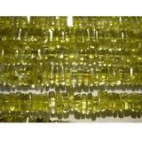 5 mm Lemon Quartz Heishi beads, Lemon Quartz Flat Square Beads, Lemon Quartz