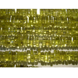 6 mm Lemon Quartz Heishi beads, Lemon Quartz Flat Square Beads, Lemon Quartz