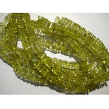 5 mm Lemon Quartz Heishi beads, Lemon Quartz Flat Square Beads, Lemon Quartz