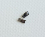 1.6x3.2mm Clear Black Salt And Pepper Pair Baguette 0.22 Cts Diamond For Jewelry