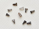 Salt And Pepper Diamond CONFLICT FREE 2x1mm, Fancy Shaped Tapered Baguette