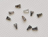 Salt And Pepper Diamond CONFLICT FREE 2x1mm, Fancy Shaped Tapered Baguette