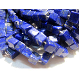 5 mm Lapis Lazuli Plain Box Beads, Natural Lapis Lazuli Cube Beads, Lapis Lazuli