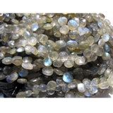 8 mm Labradorite Faceted Heart Beads, Labradorite Fire Gem Stone, Labradorite