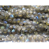 8 mm Labradorite Faceted Heart Beads, Labradorite Fire Gem Stone, Labradorite