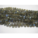 8 mm Labradorite Faceted Heart Beads, Labradorite Fire Gem Stone, Labradorite