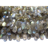 7x12 mm Labradorite Faceted Pear Beads, Blue Fire Gem Stone Beads, labradorite