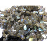 7x12 mm Labradorite Faceted Pear Beads, Blue Fire Gem Stone Beads, labradorite