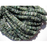 5mm Emerald Heishi Beads, Original Emerald Flat Square Heishi Beads, Emerald