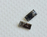 1.6x3.2mm Clear Black Salt And Pepper Pair Baguette 0.22 Cts Diamond For Jewelry