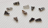 Salt And Pepper Diamond CONFLICT FREE 2x1mm, Fancy Shaped Tapered Baguette