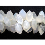 13x7 mm White Moonstone Faceted Marquise Beads, White Moonstone Gemstone, 15 Pcs