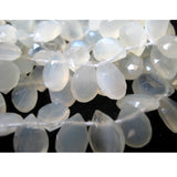 6x9 mm-9x12 mm White Moonstone Faceted Pear Beads, White Moonstone Gemstone