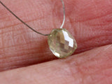 4.7x4mm Clear White Diamond Bead with Tinge Of Yellow, Diamond Tear  Drops