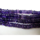 4 mm Amethyst Beads, Amethyst Faceted Spacer Beads, Amethyst Tyre Beads, Purple