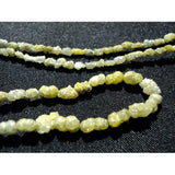 3-5mm Yellow Diamonds, Raw Diamonds, Conflict Free Diamond, Rough Diamond Tumbles For Jewelry (4IN To 16IN Options), 3-5 MM