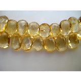 5x8 mm To 4x6 mm Citrine Faceted Pear Beads, Citrine Faceted Pear Briolettes