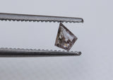 4.5x3.5mm Pink Kite Rose  Fancy Kite Cut Diamond, 0.13 Cts Diamond for Ring